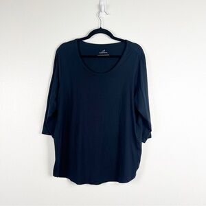 J Jill‎ Luxe Supima A Line Tunic Navy Sz XLP